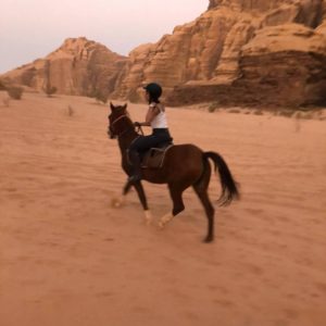 Horse riding in Wadi Rum